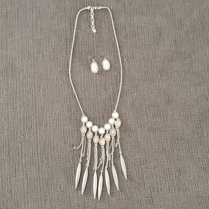 Necklace and earrings